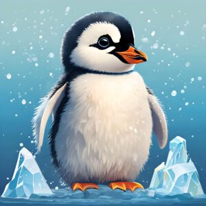 Diamond Painting - Watschi der Pinguin - 50x50cm