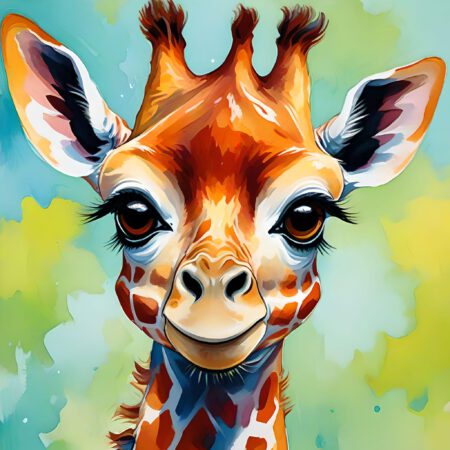 Diamond Painting - Coco die Giraffe - 50x50cm